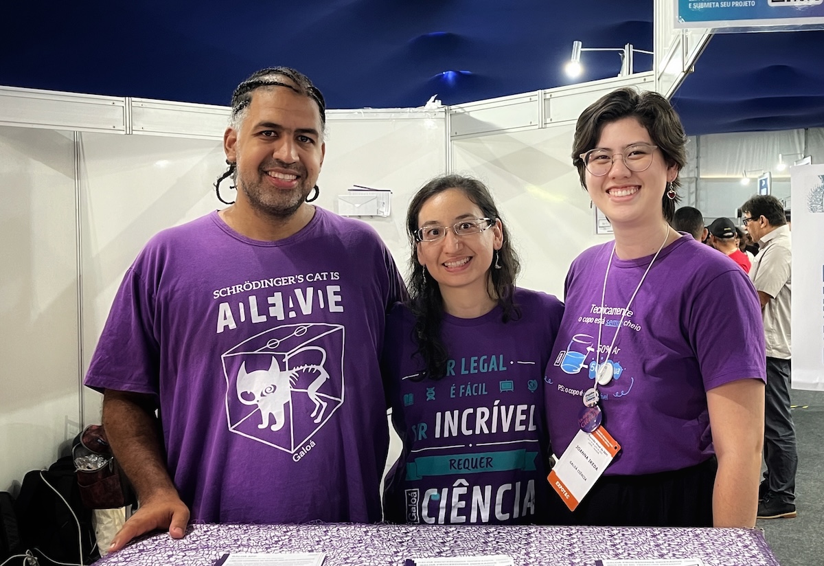 Galoá CEO, COO, and sales representative together