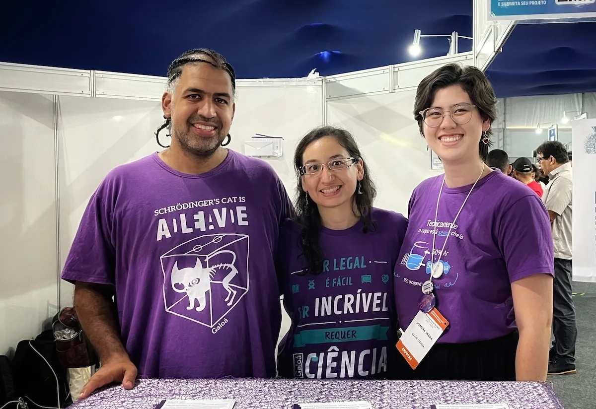 Galoá CEO, COO, and sales representative together